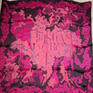 Christian LaCroix 100% silk scarf